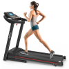 Home Foldable Treadmill with Incline; Folding Treadmill for Home Workout; Electric Walking Treadmill Machine 5" LCD Screen 250 LB Capacity Bluetooth M
