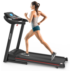 Home Foldable Treadmill with Incline; Folding Treadmill for Home Workout; Electric Walking Treadmill Machine 5" LCD Screen 250 LB Capacity Bluetooth M
