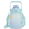 Kawaii Water Bottle with Straw 37.2oz Large Capacity Portable Sports Bottle