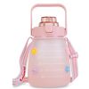 Kawaii Water Bottle with Straw 37.2oz Large Capacity Portable Sports Bottle